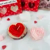 Amor Rosa Hibisco Exclusivo de San Valentín Adorno Decorativo Planta de Fragancia Baja Fragancia Vegetal Vela de Emergencia Frasco Frasco Grande
