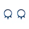 Directo de fábrica acero inoxidable 316L personalizado aretes de aro para nariz con punta joyería para piercing tendencia de moda forma de anillo