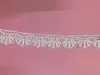 Accesorios de Vestir Vestido Bordado a una Cara Seda de Leche Encaje Soluble en Agua Adorno de Encaje Encaje Blanco de Manga Corta