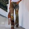 BD 02 260g twill mujer estampado imitación jeans AliExpress ebay Europeo y Americano Comercio exterior pantalones casuales delgados