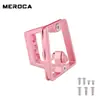 Meroca Portabultos Delantero Plegable para Bicicleta Soporte de Montaje de 3 Agujeros Soporte de Nariz de Cerdo Dividida Asiento de Conversión para Bolsa Delantera Pequeña de Tela Accesorios