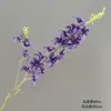 Flores Artificiais Roxas para Casamento Material Salão de Casamento Teto Decoração Suave Guia de Estrada Arranjo de Flores Flor de Seda Hotel Cenário Layout