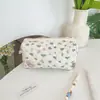 31291 Bolsa de Cosméticos de Mano Acolchada Fresca para Niñas de Gran Capacidad Linda Almacenamiento Estudiante Cremallera Bolsa de Papelería Bolsa para Lápices