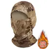 Capuz com Forro de Fleece Camuflado, Máscara para Ciclismo ao Ar Livre, Chapéu à Prova de Frio para Montanhismo, Máscara Tática Quente, Inverno à Prova de Frio Transfronteiriço