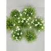 Hierba Artificial Decoración de Interiores Paisajismo Exhibición en Ventana Mobiliario Suave Plantas Artificiales Adornos Paquete Otro Musgo Artificial Hecho a Mano
