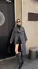 Nuevo abrigo de invierno de un solo botón para mujer, cuello alto, estilo largo, abrigo grueso de lana de doble cara, aspecto profesional de alta gama para OL