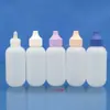 Botella cuentagotas de loción Spot de 50 ml botella de spray para el cabello de tres piezas botella de crema con gotas para protección solar materiales de empaque cosmético