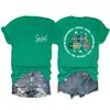 Assistente Social Compassivo Amazon Site Independente Moda Casual Feminina Camiseta de Gola Redonda Manga Curta
