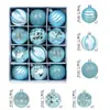 Adornos para Árbol de Navidad Transfronterizos, Bolas Electroplateadas Pintadas, Bolas de Navidad de PVC en Caja, Decoraciones de Regalo de Navidad