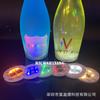 Todo tipo de posavasos luminosos pueden imprimir logo pegatinas luminosas para botellas de vino base de botella de vino impermeable lámpara de botella flash pegatinas de botella