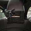 Caja de Almacenamiento de Pañuelos para Coche Estilo Xiaoxiangfeng Colgante Lindo Lazo Caja de Pañuelos para Coche Caja de Pañuelos Multifuncional para Coche