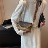 Bolso de textura de moda popular de este año para mujer verano 2025 nuevo nicho bolso de mensajero de cadena que combina con todo bolso de hombro cuadrado pequeño