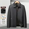 Chaqueta para Hombre 2026 Invierno Patchwork Cuello Solapa Estilo Ropa de Trabajo Engrosada Mantenimiento del Calor Cálida Casual Abrigo de Plumas para Hombres Jóvenes y de Mediana Edad