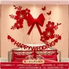 Decoración de Habitación de Boda con Envío Directo de Una Pieza, Arreglo Creativo para Mesita de Noche de Casa Nueva, Decoraciones de Boda Creativas, Decoración de Boda para Pared de Fondo de Dormitorio