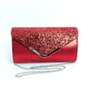 2025 Fábrica Transfronteiriça Quente Brilhante Glitter Bolsa de Noite Feminina Bolsa de Casamento Bolsa de Banquete Bolsa Mensageira Grande Capacidade