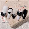 Acessórios de Nail Art Japoneses Vermelho da Internet Onda Laço Pérola Acessórios Fofos Versátil Outono Inverno Unha Liga de Zinco Diamante