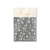 Adesivos para Manicure Tomoni Shell Light Inverno Natal Gelo Adesivos Transparentes para Unha Suéter Floco de Neve Adesivos Auxiliares para Manicure