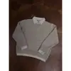 Suéter Retro Americano de Punto Falso de Dos Piezas con Solapa Unisex Invierno Diario Estilo Perezoso Versátil Casual Prendas de Punto Moderno