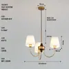 Lámpara de dormitorio candelabro lámpara de dormitorio principal sentido avanzado estilo crema francés retro americano lámpara de estudio sala de estar lámpara de comedor