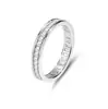 Anillo de Plata de Ley S925 con Diamante de Alto Carbono HW Estilo Ins Europeo y Americano Transfronterizo para Mujer Lujo Ligero Nicho Anillo Apilado de Circonita Diamante Rai
