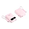 Batería Externa Transfronteriza 20000mAh con Cable Integrado, Carga Rápida, Gran Capacidad, Compacta, Logo Personalizable, Amazon, Tiktok