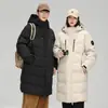 Elegante y de Moda Chaqueta de Plumas de Ganso para Pareja Tianshan Snow Goose Chaqueta de Plumas de Ganso de Longitud Media para Hombre y Mujer Chaqueta de Plumas con Capucha