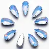 Novo Cristal de Vidro em Forma de Gota Diamantes de Garra Costurados à Mão Diamantes de Garra de Forma Especial Diamantes de Garra Forma de Semente de Melão Acessórios para Sapatos DIY Acessórios para Vestido de Noiva Vestido de Festa