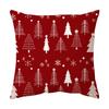 Cross-border quente nova decoração de Natal combinação vermelha impressão fronha almofada de presente cintura personalizada atacado