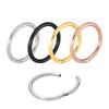 Aretes Redondos de Acero de Titanio, Anillos para Nariz, Anillos para Pezón, Accesorios para Orejas de Acero Inoxidable, Cierres para Orejas, Aros para Orejas, Joyería para Piercings de Aro Cerrado Unisex, Círculo