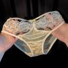Tejedor de Sueños en Niebla Verde ~ Bragas de Encaje Satinadas Sexy Estilo Japonés para Mujer, Respirables de Algodón Puro en la Entrepierna, Calzones para Mujer Venta al por Mayor