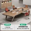 Mesa de Conferencias Mesa Larga Muebles de Oficina Simples Modernos Mesa de Entrenamiento para Negociación Mesa Grande de Recepción de Oficina Combinación