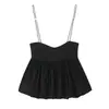 Comercio Exterior Transfronterizo Ropa de Mujer 2026 Nuevo Estilo Europeo y Americano Moda Top con Correa de Hebilla Forma de Globo 5584228