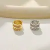 Brinco Ear Cuff Estilo Nicho Moderno Tendência Embellished com Zircônia Versátil para o Dia a Dia Commute Leve Luxo Sensação de Alta Qualidade Brincos Joias