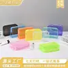 Bolsa de Cosméticos Impermeável de PVC Transparente Colorida Bolsa de Moedas Portátil de Viagem Design Personalizado Bolsa de Maquiagem