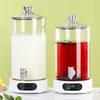 Dispensador de Jugos para Buffet, Máquina Comercial de Bebidas para Desayuno de Hotel, Dispensador de Leche Caliente, Cubeta Calentadora de Leche de Soya, Tetera de Vidrio para Infusiones