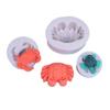 Molde de açúcar de silicone de caranguejo tartaruga molde de decoração de bolo ferramentas de panificação diy molde em estoque atacado