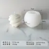 Molde de Vela de Bola de Lã Jiahuimei Vela de Nó DIY Vela Espiral Aromaterapia Sabonete Artesanal Molde de Silicone