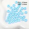 8mm Acrílico Colorido Redondo Plano Contas de Ábaco Contas Espaçadoras DIY Pulseiras Colares Artesanais Contas Soltas Acessórios de Joias