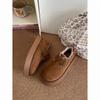 Famosos en Internet Antideslizantes Cálidos Plataforma de Pedal Zapatos de Algodón para Mujer Invierno 2024 Nueva Llegada Forrados de Felpa Retro Maomao Zapatos Birken