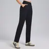 Pantalones Deportivos Nuevos de Primavera y Otoño para Mujer Cintura Elástica Alta Elasticidad Transpirables Pierna Ancha Pierna Recta Pantalones de Running Fitness Yoga