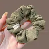 Scrunchie de rede colorido e oversized com alta elasticidade e alto apelo estético, acessório de cabelo multicamadas estilo francês