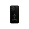 Funda de Teléfono Estilo Gótico de Moda Adecuada para Apple 15/18 Pro Max, Apple 16 Pro Modelo Personalizado con Forma de Cruz 3D