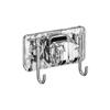 Estante de ducha corrugado para colgar en la pared, especial para baño, portátil, sin perforaciones, con gancho, soporte para boquilla de ducha, asiento de ducha