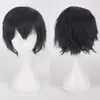 Peluca Cosplay de Anime con Estilo Harajuku Colorido para Hombres, Cabello Corto Europeo y Americano con Diseño Anti-Volteo