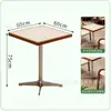 Conjunto de Mesa e Cadeiras de Restaurante Ocidental Famoso na Internet, Mesas e Cadeiras para Restaurante Ocidental Leve, Mesas e Cadeiras Minimalistas Modernas para Cafeteria e Loja de Chá de Leite