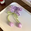 Hermosa Princesa Coreana Cinta de Tul Banda para el Cabello Intestino Grueso Cuerda para el Cabello de Mujer Banda Elástica Cuerda Elegante para el Cabello Accesorio para la Cabeza de Flor Versátil