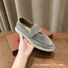 Original Y! Mocassins Lp Transfronteiriços para Mulheres 2026 Novo Estilo Planos Casuais Britânicos Confortáveis Slip-On Sapatos de Comércio Exterior Únicos para Mulheres