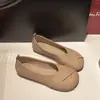Sapatos casuais femininos Mary Jane slip-on de sola macia, novos e da moda, tamanho grande, tecido para primavera e outono de 2026