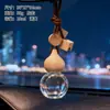 Colgante de botella para ambientador de coche de madera maciza de alta transparencia, botella de perfume colgante para espejo retrovisor de vidrio transparente, botella mini de fragancia vacía
