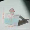 Tarjeta de felicitación universal con forma de corazón creativa coreana transfronteriza Tarjeta de mensaje de agradecimiento y bendición Tienda de flores para festivales y cumpleaños Flores frescas Regalos pequeños